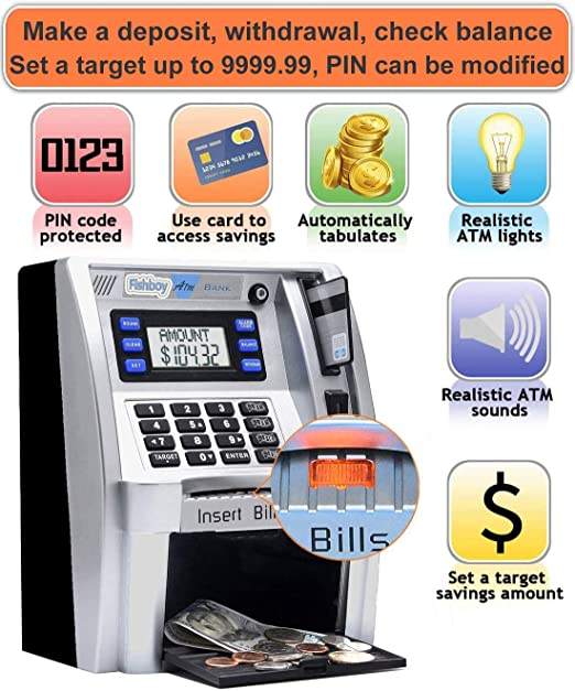 ATM Piggy Bank for Kids