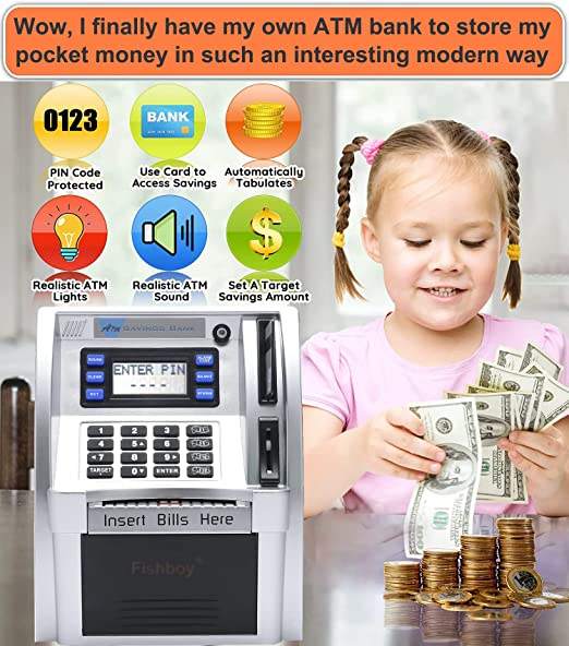 ATM Piggy Bank for Kids
