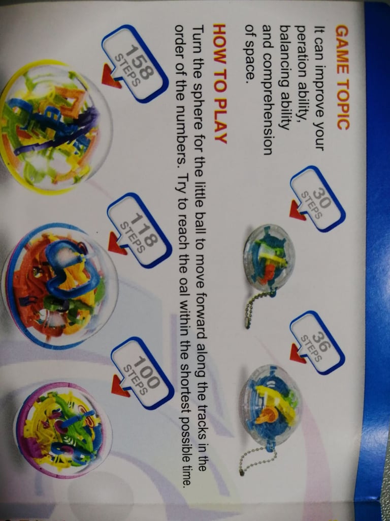 3D Magic Puzzle Interactive Maze Ball