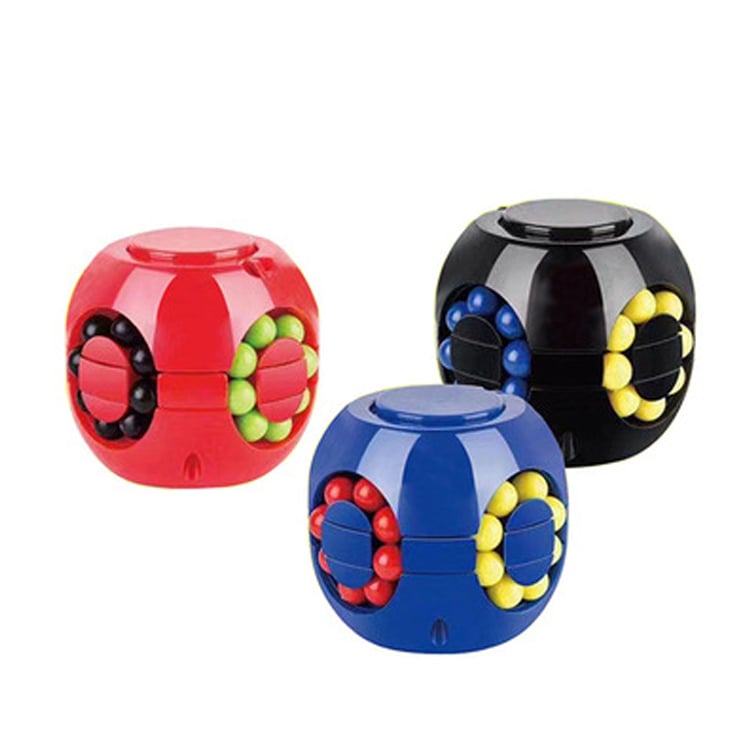 3D Puzzle Hamburger Rotating Magic Bean Cube Fidget Toy