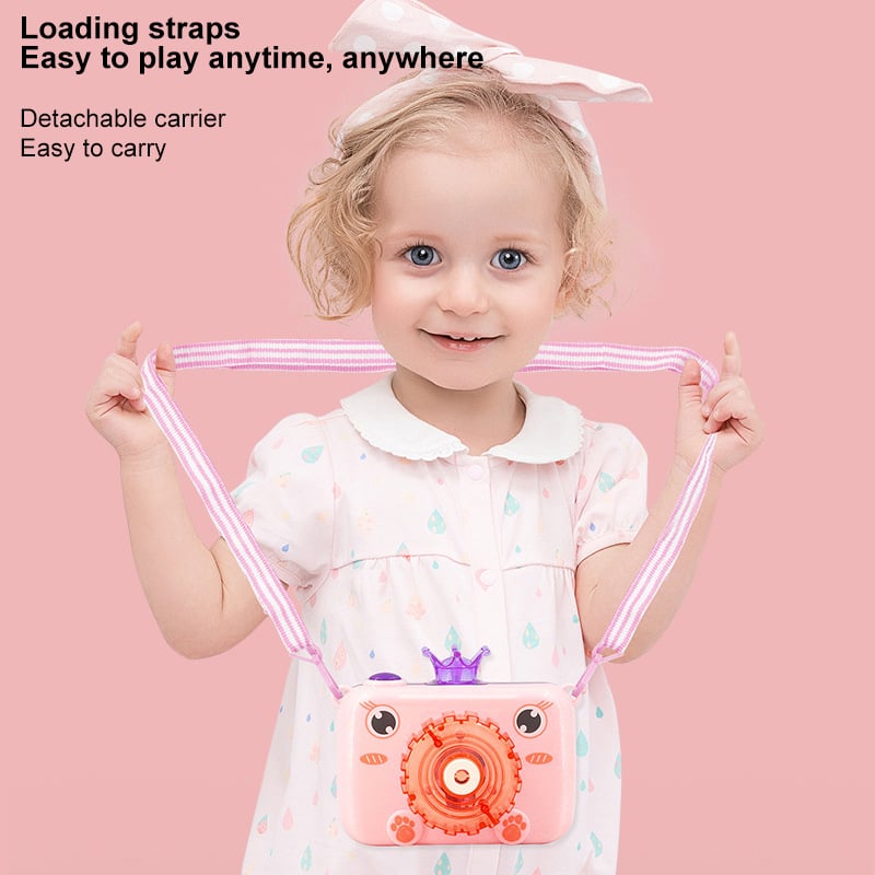 Cute Cartoon Pig Plastic Camera Bubble Machine Children's Toys 