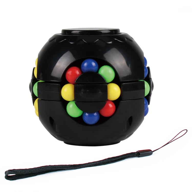 3D Puzzle Hamburger Rotating Magic Bean Cube Fidget Toy