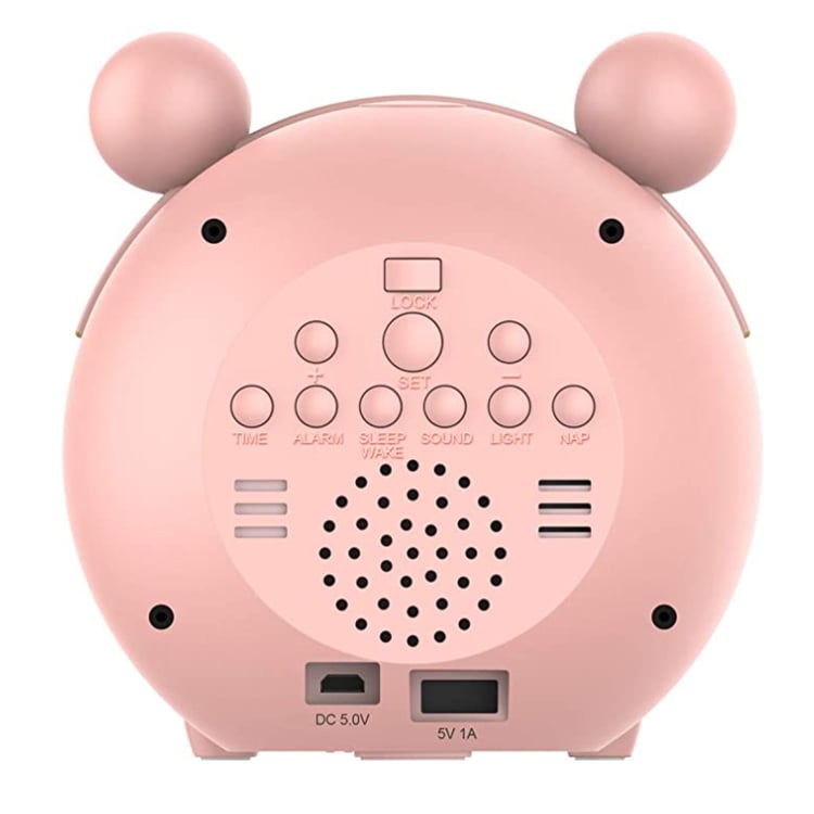 Hot Sale Frog-shaped Cartoon LCD Alarm Clock, Children's Sleep Desk Clock with USB Charging Night Light