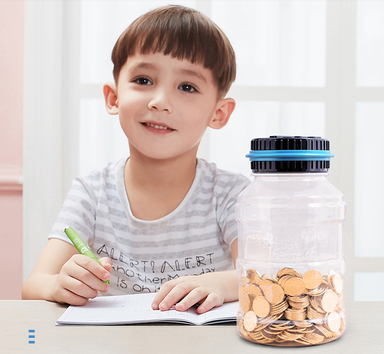 Digital Counting Money Jar with Kids Money Management