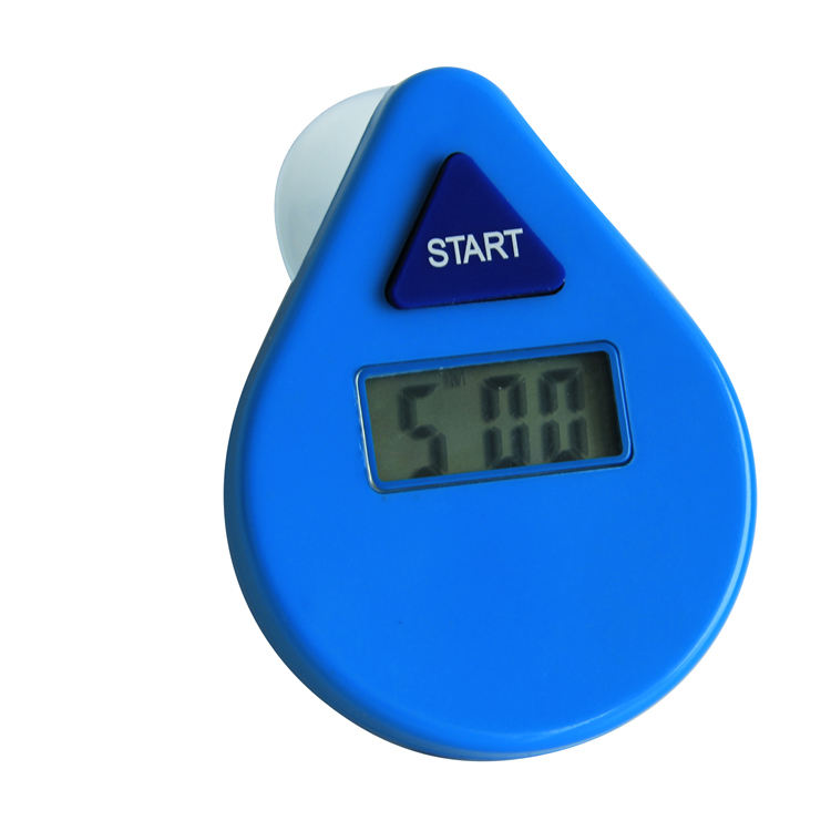 Plastic Water Resist Automatic Count Down Shower Timer With Suction Cup