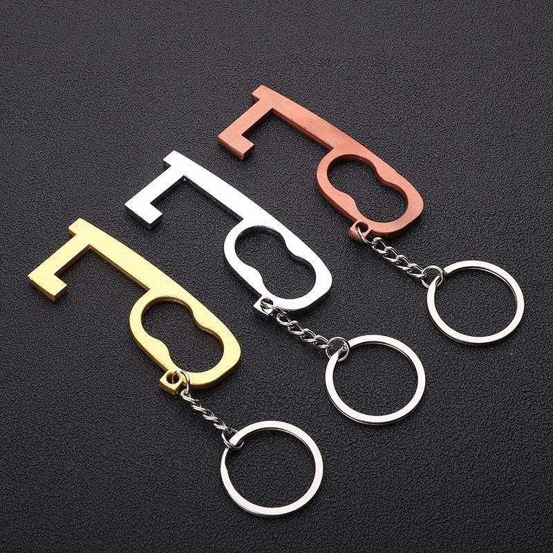 No Touch Door Keychain Utility Tool 
